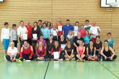 Sabine Hofmann bei der Ausbildung zur B-Lizenz in der Sportschule Oberhaching