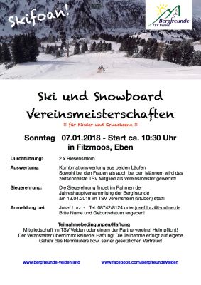 Ski und Snowboard Vereinsmeisterschaften