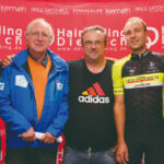 Fahrer des österreichischen Spitzenteams „Vorarlberg“ haben ihr Kommen zugesagt, im Bild mit den beiden Organisatoren Joseph Schuster (links) und Toni Jung.